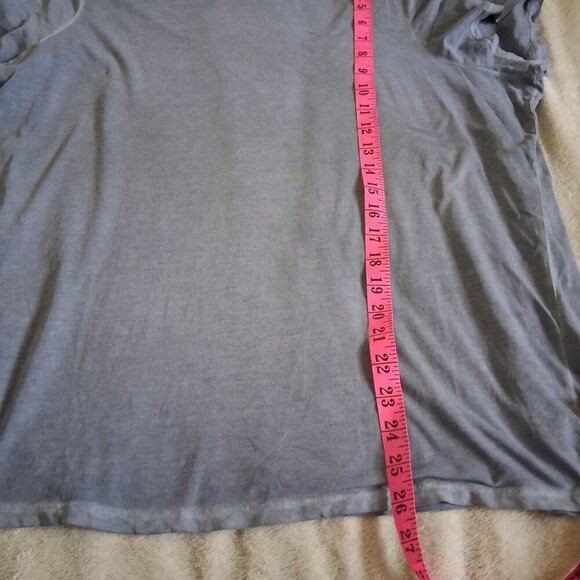 Peruvian Connection Women's XL Light Blue Pima Cotton Tee - Picture 9 of 10